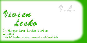 vivien lesko business card